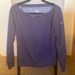 Nike DriFit Sweatshirt Heather Purple Sz S